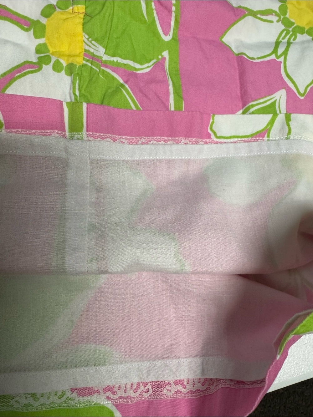 Lilly Pulitzer Girls Fresh Air Hibiscus Print Dress Shift Pink Yellow Size 8 - Picture 6 of 6